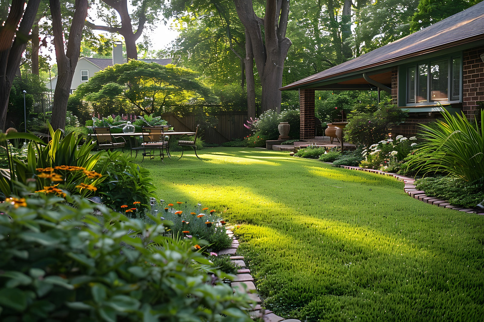 Ideas de diseño de patios traseros de bajo mantenimiento